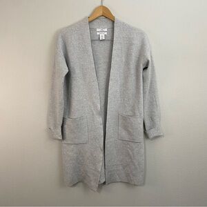 Halston Oversized 100% Merino Wool Gray Cardigan Sweater Women’s Size‎ XS